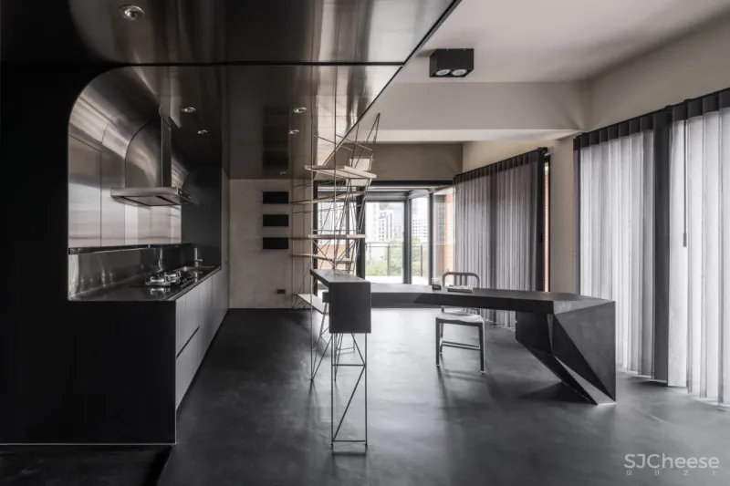 简约工业风住宅，这个材质太有质感了！