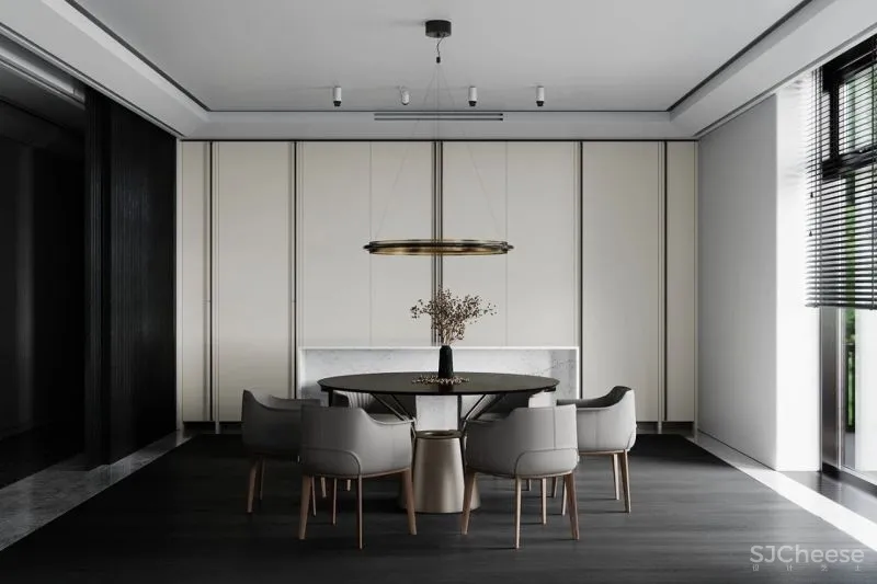 黑与白搭档的轻奢空间