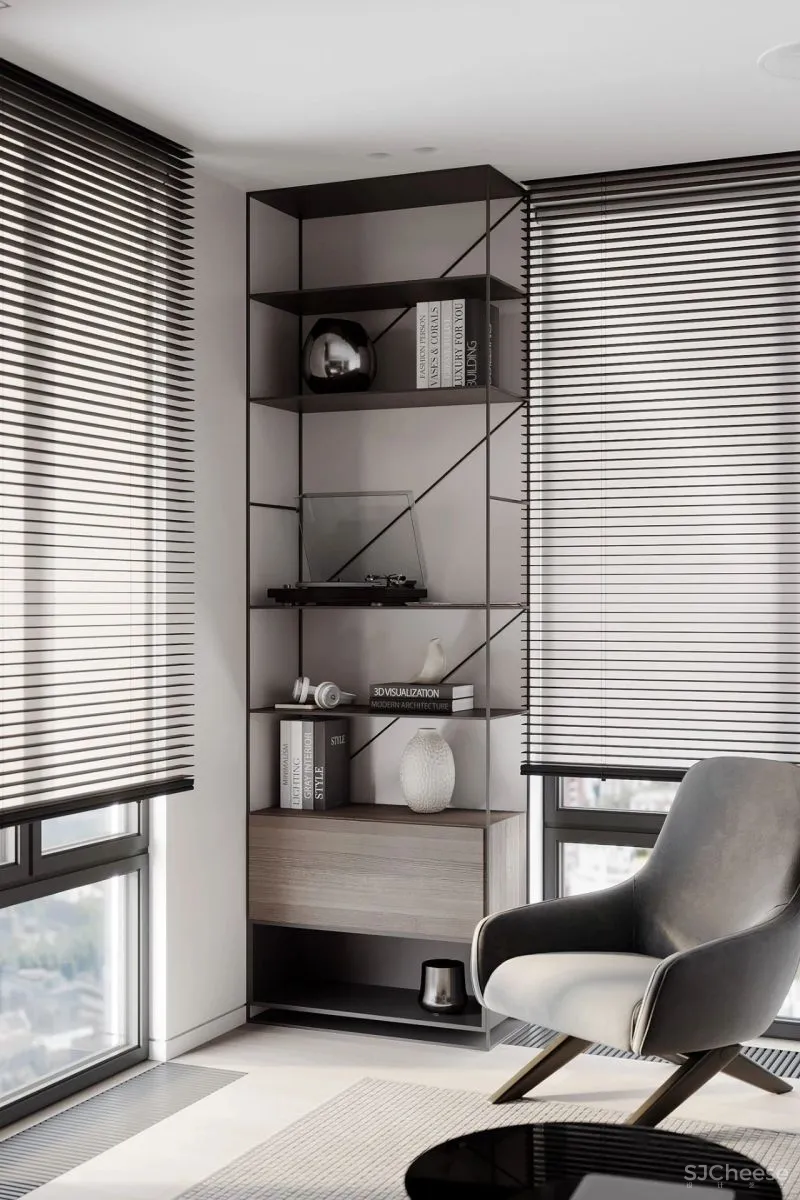 黑与白搭档的轻奢空间