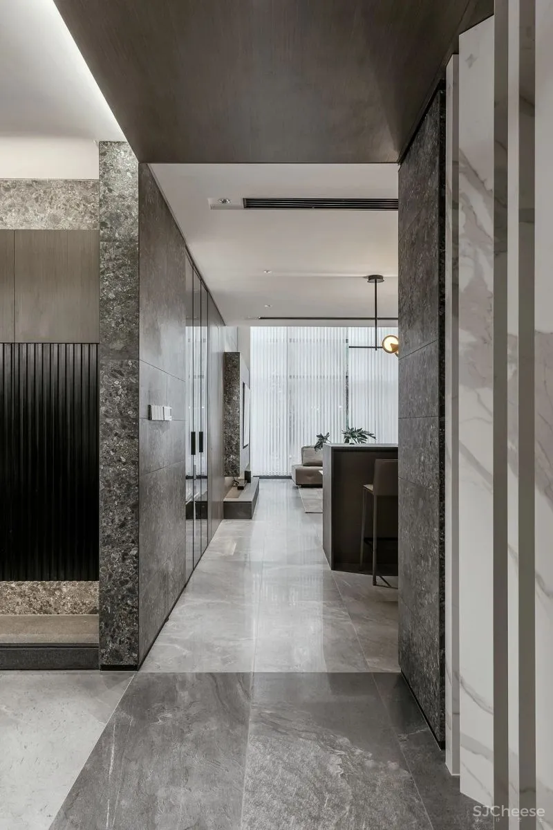 苏州400㎡暖灰大宅,通明洁净的生活享受!