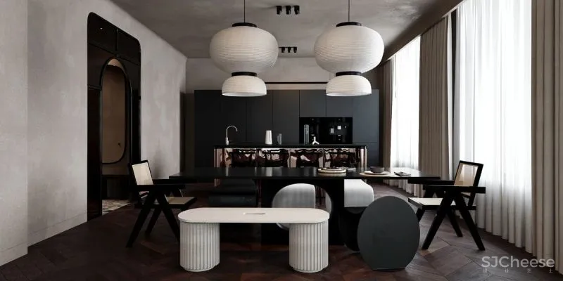 110㎡现代简奢风，就是这么撩人！