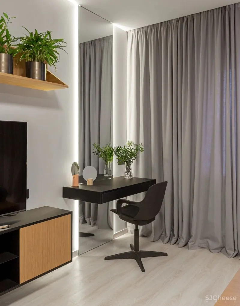 147㎡ 四室一厅,利用墙面做收纳,设计朴素却实用!