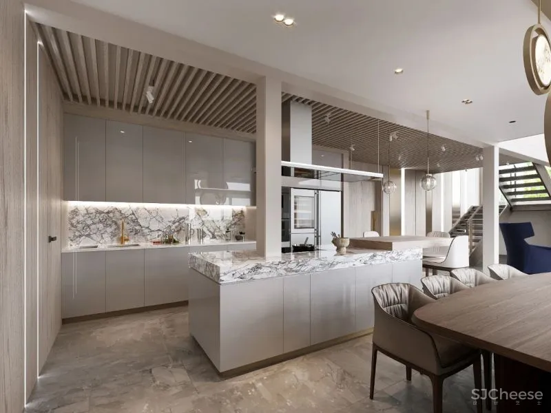 190㎡带露台的三居室，宁静简练！