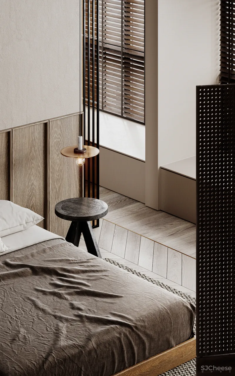 原木风也能打造出轻奢感,这个两居室连最小细节都让人惊艳