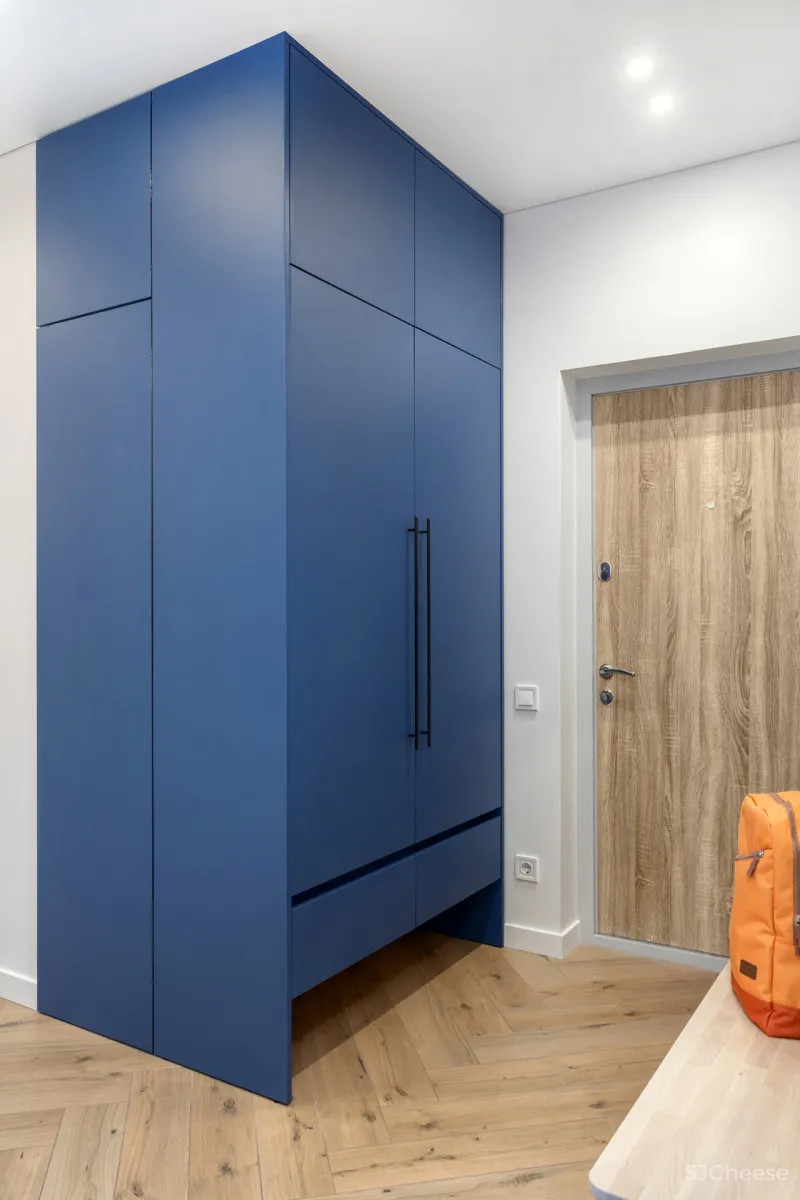 75㎡ 两房两厅，一体式橱柜这样用，收纳超多又显大