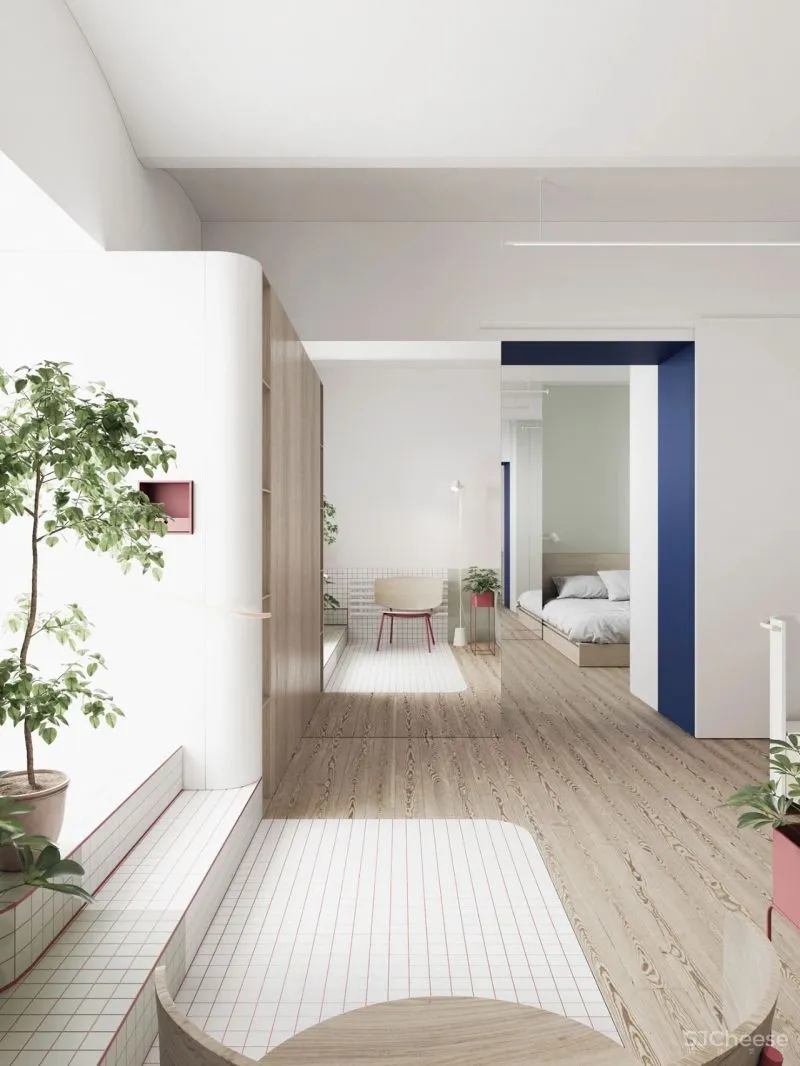 莫兰迪红,橄榄绿......简约空间的色彩之美