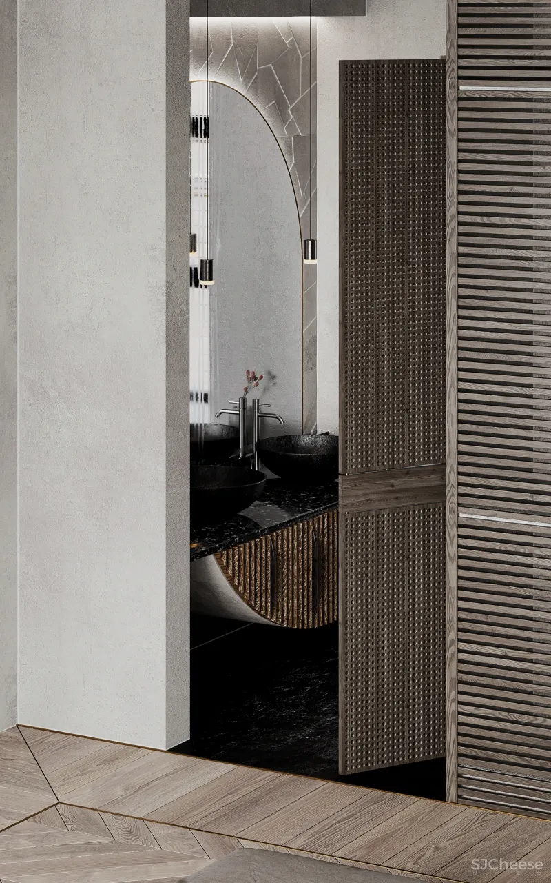 原木风也能打造出轻奢感,这个两居室连最小细节都让人惊艳