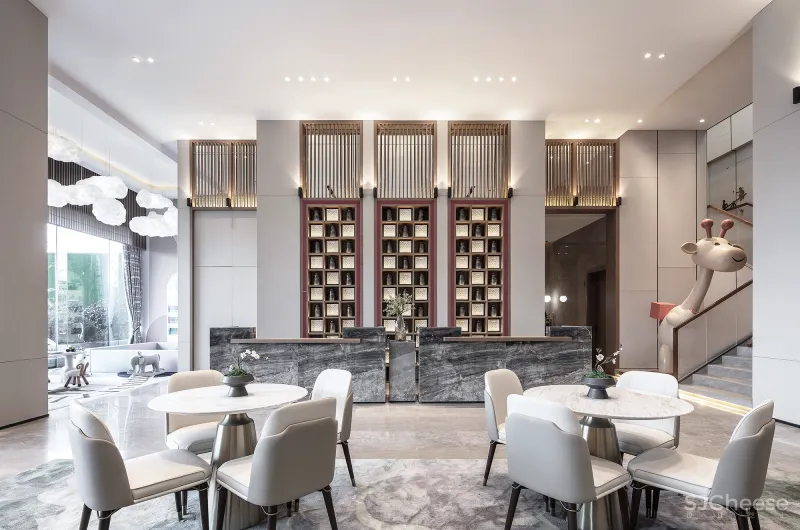 东方诗意与自然美学的交叠融合 奥园东麓晴川销售 中心香港方黄设计