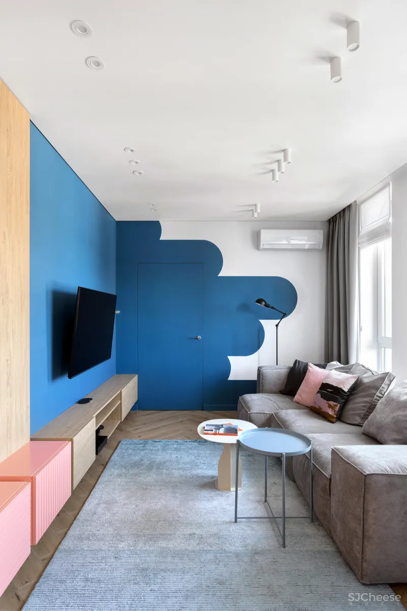 75㎡ 两房两厅，一体式橱柜这样用，收纳超多又显大