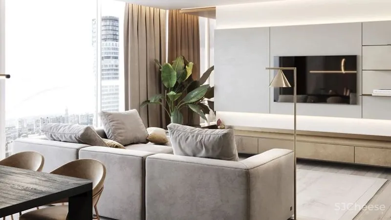 104㎡轻奢公寓,高级大气