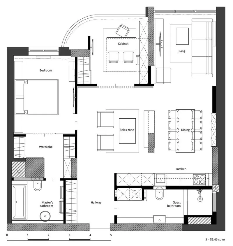 这3个蓝色调小家,敢于打破常规,自然不平常!