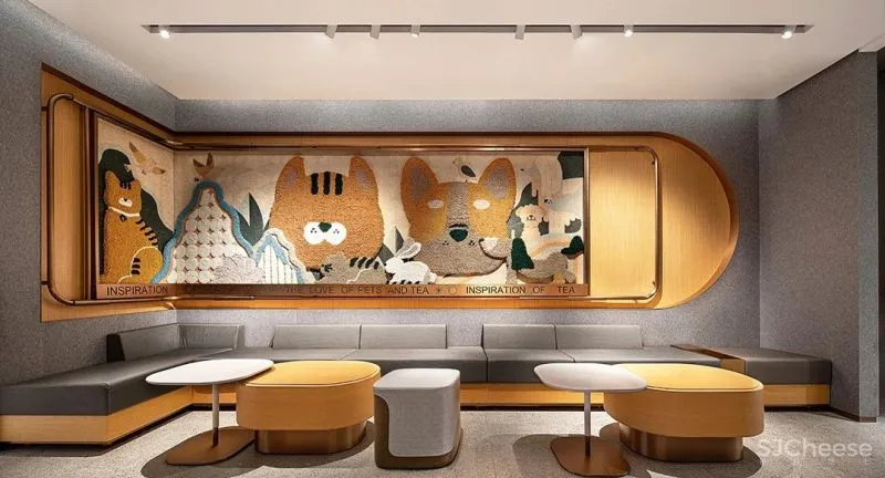 UND 深圳喜茶宠物友好主题店,萌宠社交,趣味十足