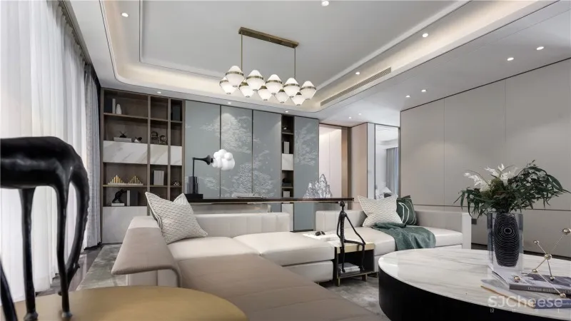 德方圆 | 160平样板间 水之绿 泉之韵