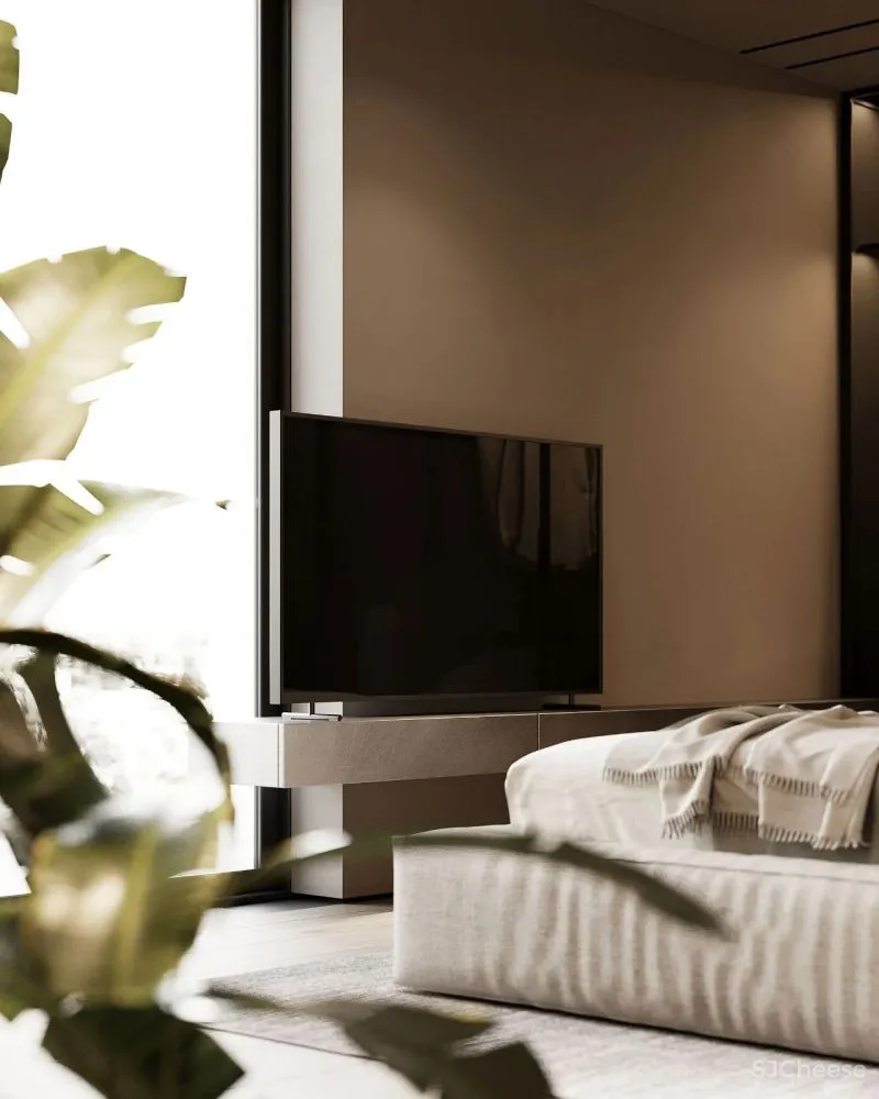 微水泥与木饰面,无限放大的高级感