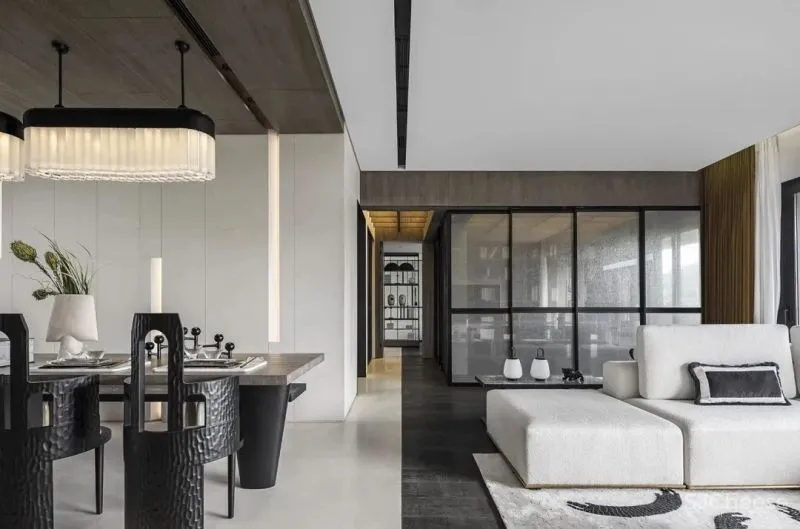 金属、石材、布艺，诠释最美墨色东方