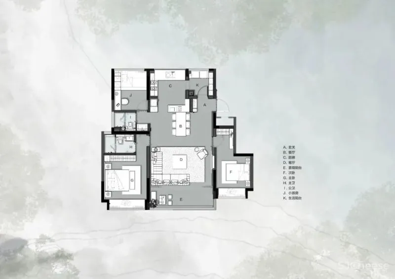越秀 · 和樾府样板展示间 诗意空间
