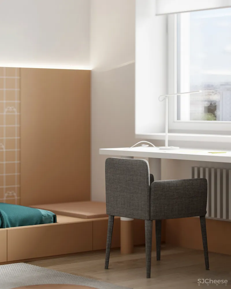 74㎡二居室,墙面这样做拼接,好看又个性!