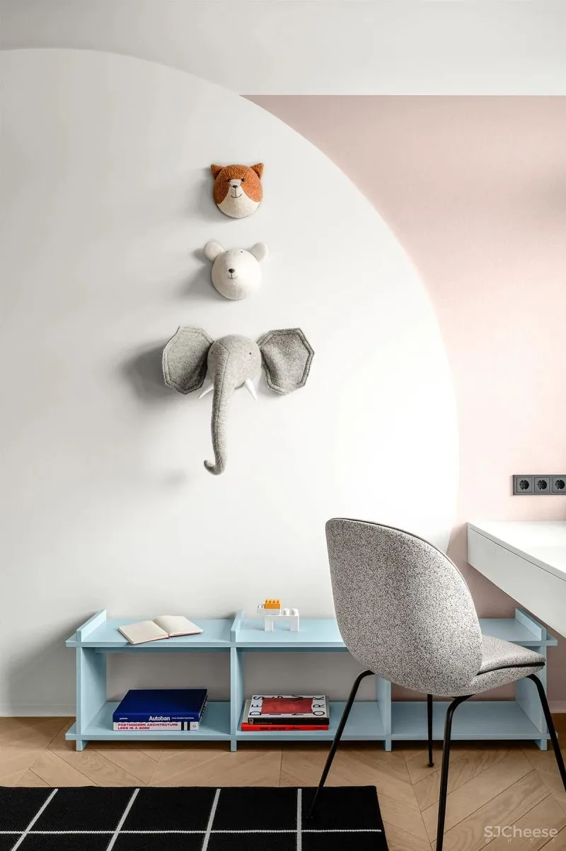 像森林的风,像湖面的波,像娇嫩的花!这间146平米住宅太清新了