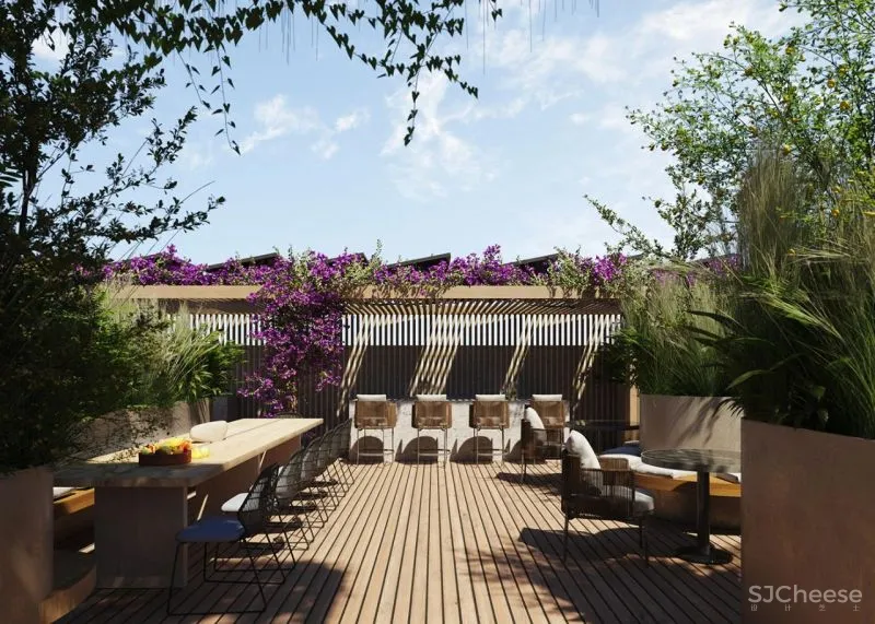 放弃顶层公寓,改做会所,这样布置整栋楼的格调都高了