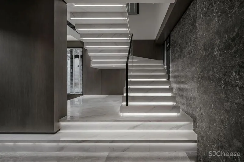 苏州400㎡暖灰大宅,通明洁净的生活享受!