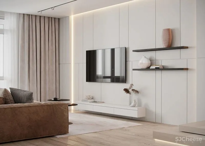 极简白 原木,耐看才是家的样子!