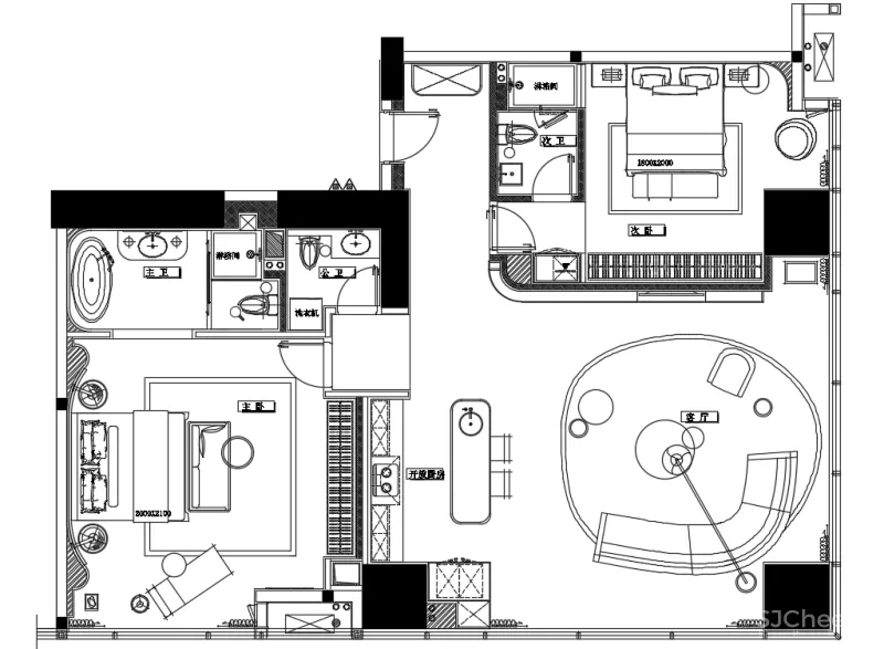 元禾大千 成都新希望 D ONE 公寓样板间4套