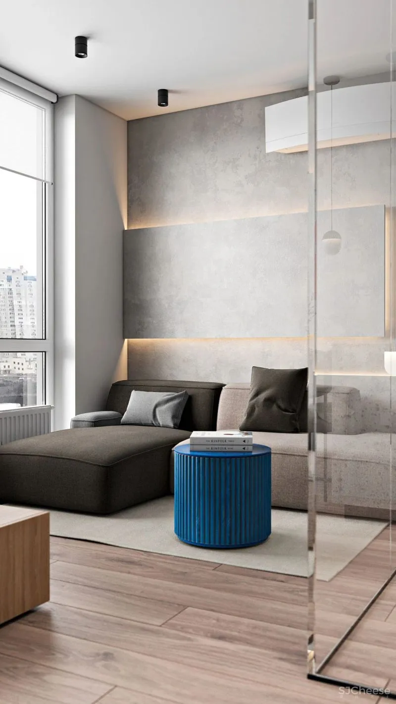 这3个蓝色调小家,敢于打破常规,自然不平常!