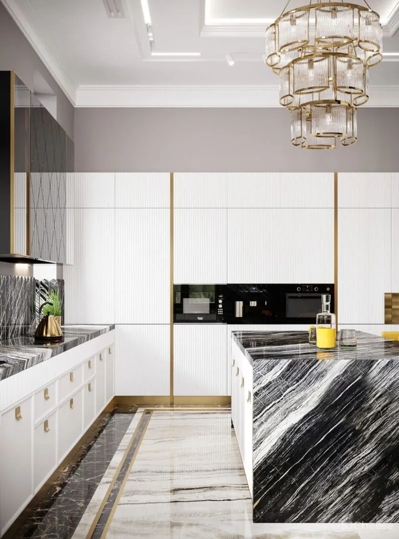 1100m²豪宅:看惯了极简,有点怀念这种“金碧辉煌”