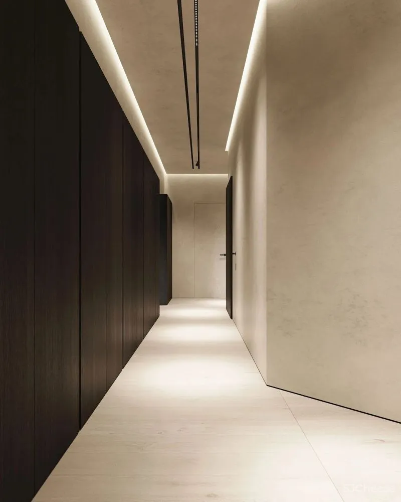 微水泥与木饰面,无限放大的高级感