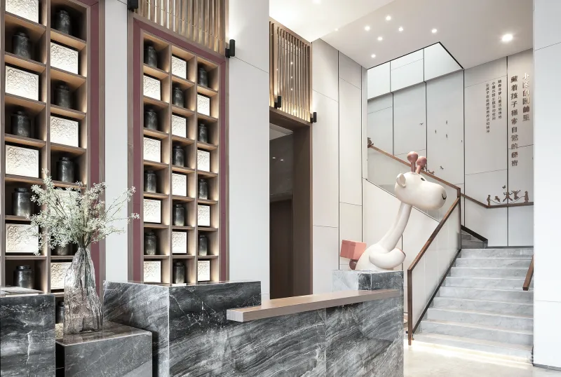 东方诗意与自然美学的交叠融合 奥园东麓晴川销售 中心香港方黄设计