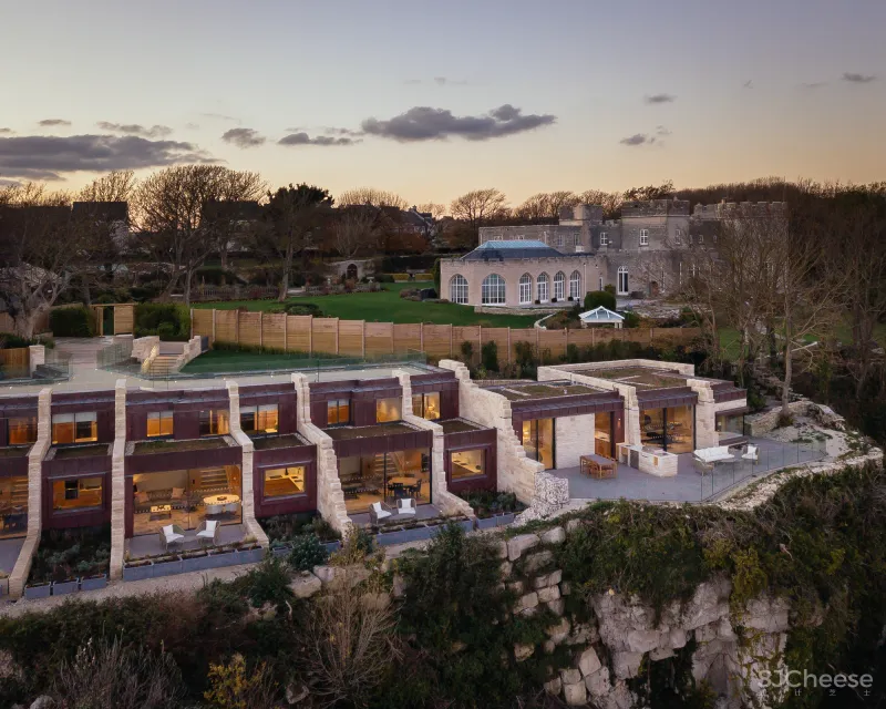 “生长”于波特兰岛悬崖峭壁上的度假酒店