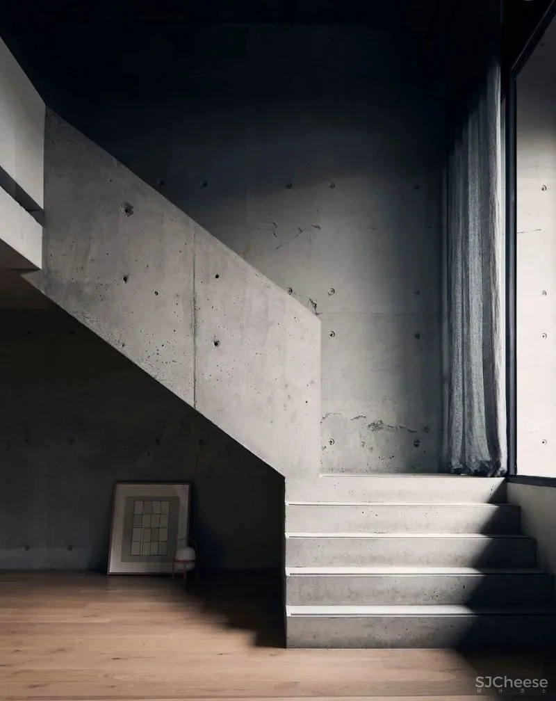 天然去雕饰的工业风 loft,混凝土也能如此高级!