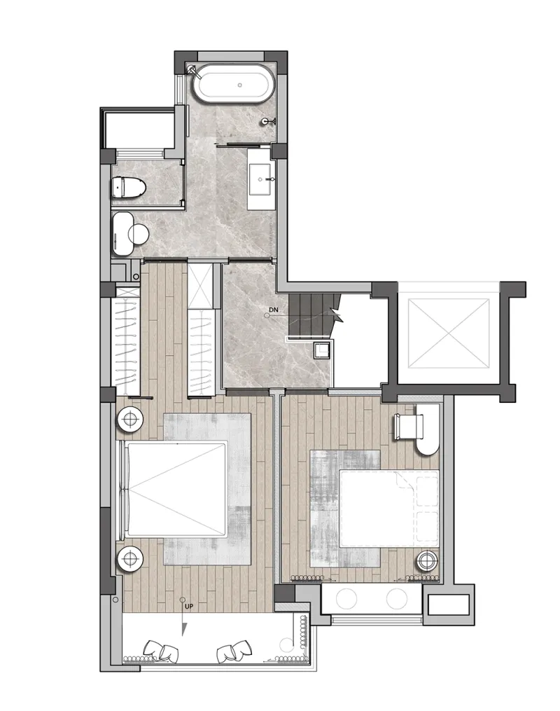 唐忠汉:207㎡简约设计,质朴、高级美!