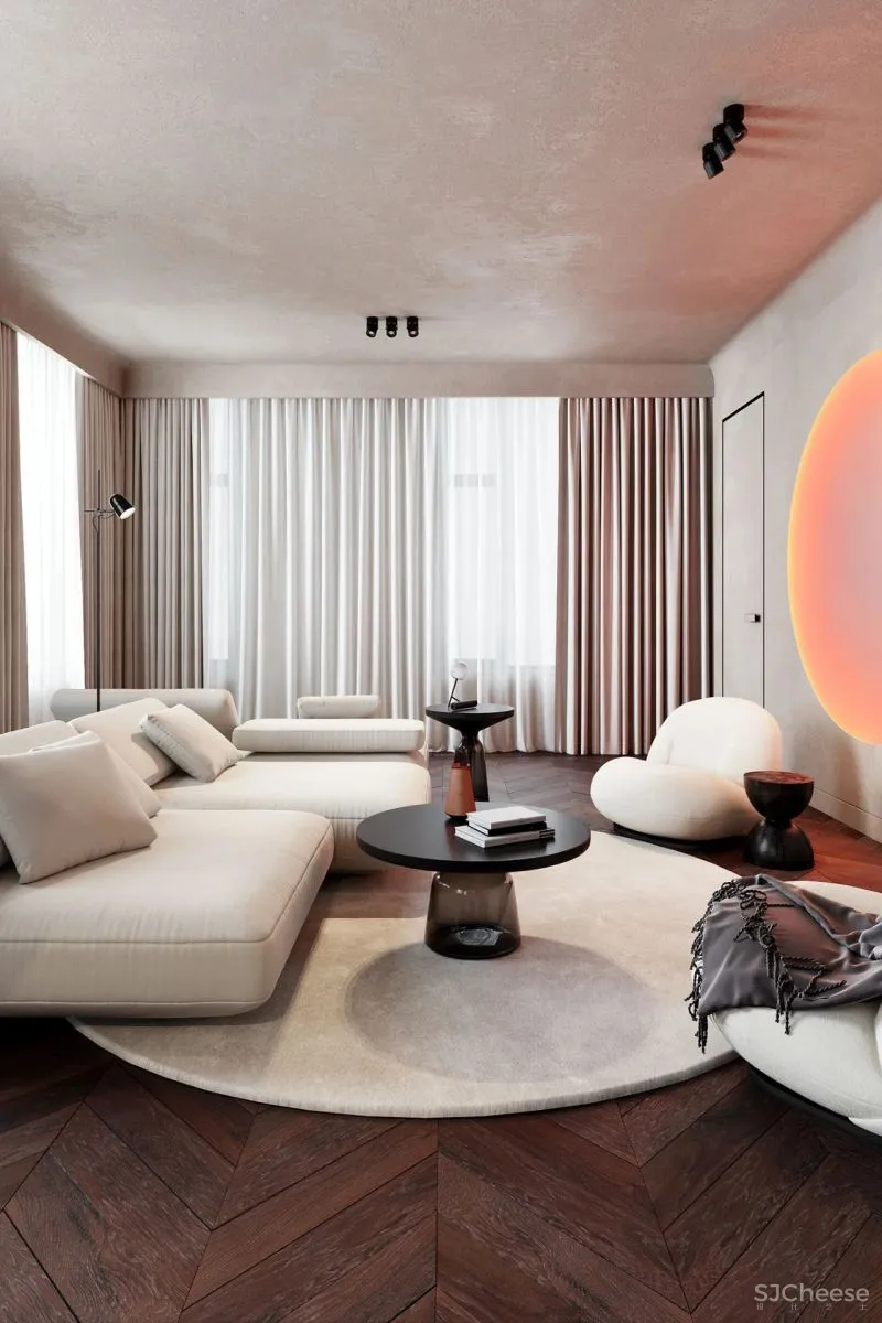 110㎡现代简奢风，就是这么撩人！