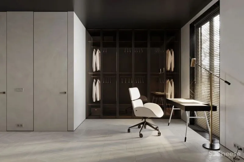 黑与白搭档的轻奢空间