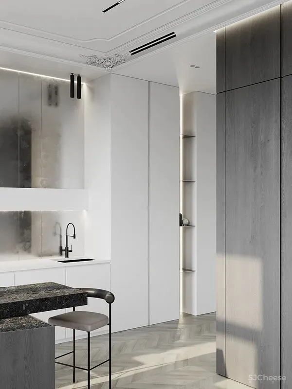 黑白缄默简约沉稳家居内饰