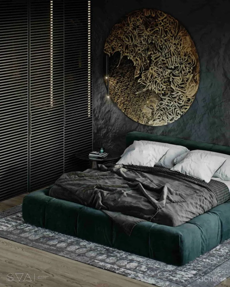 90㎡黑色沉稳，豪宅范儿十足