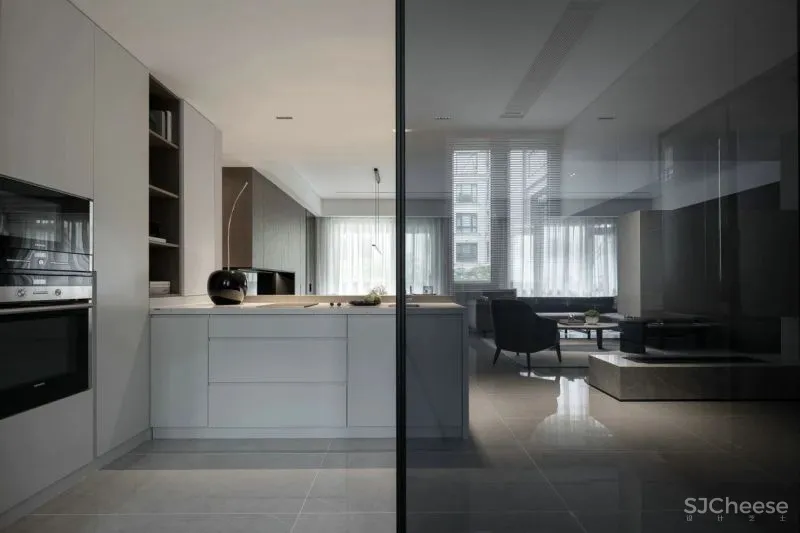 180㎡简约大平层，温和质感的湖畔住宅 南筑设计