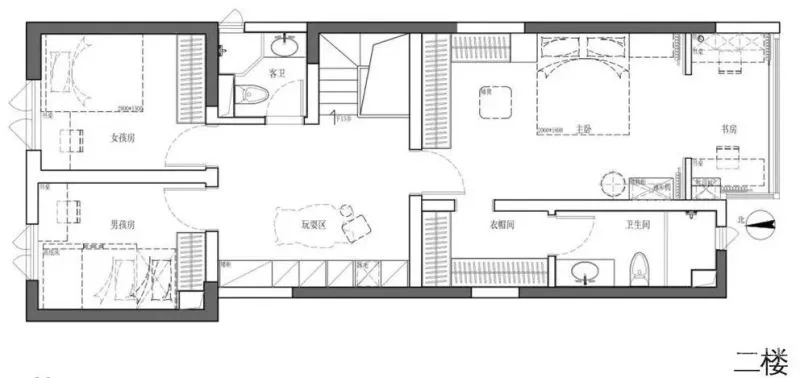 两道弧线串联起来的家，重新定义功能 理居设计