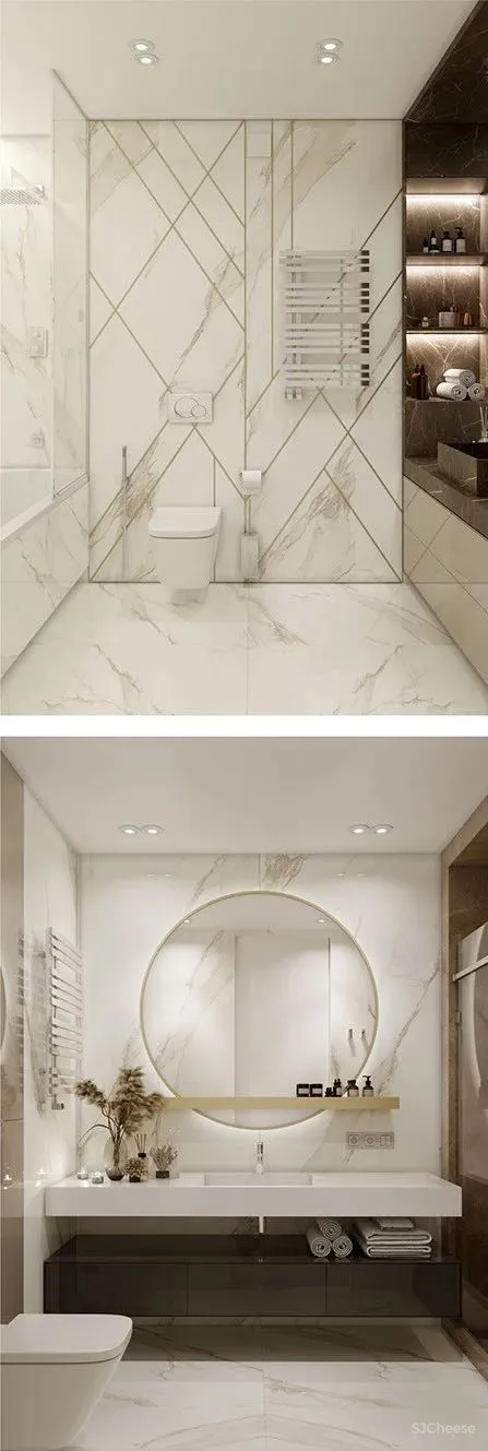 120m²私宅设计，黄铜与轻奢的邂逅