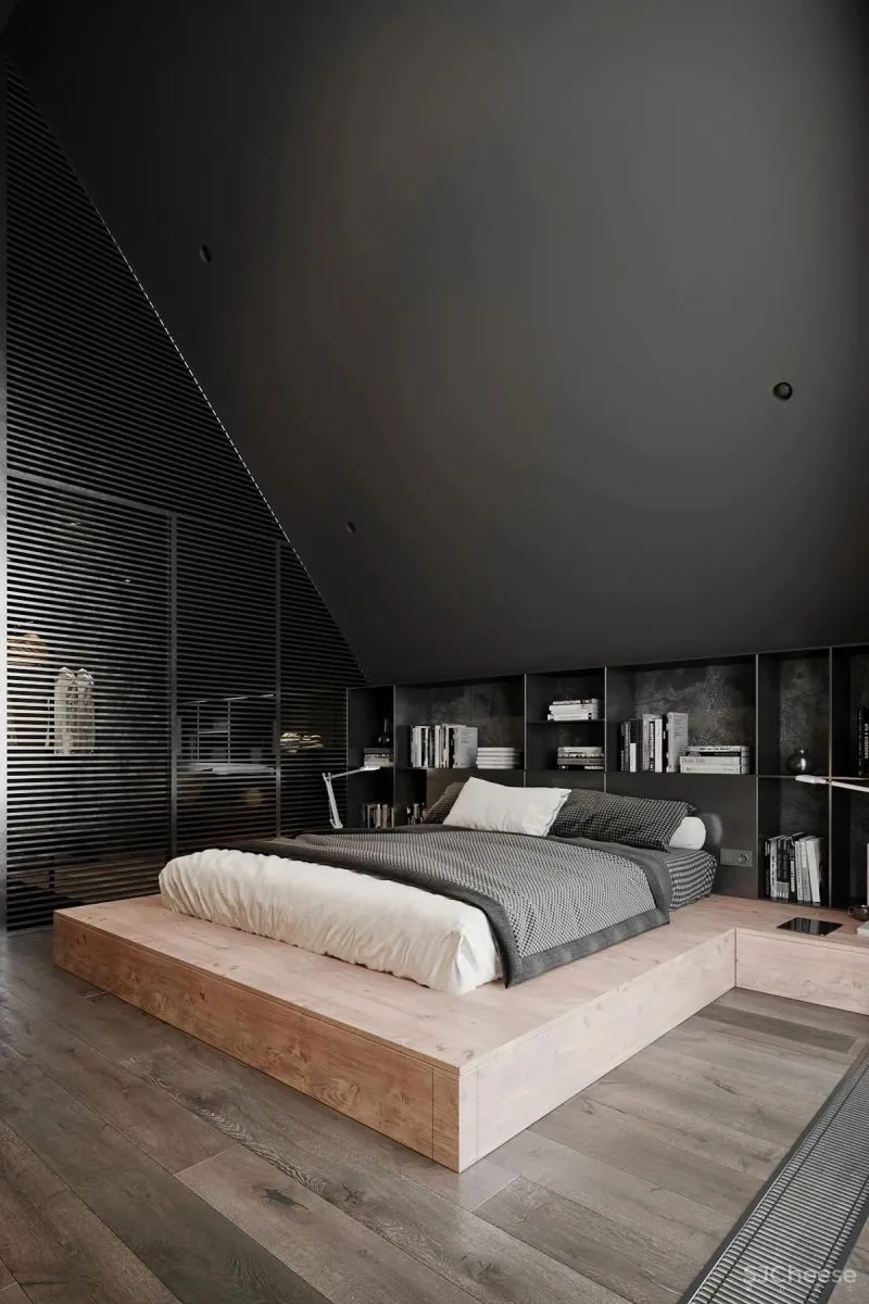 高级灰复式公寓,混凝土这么用简单又大气