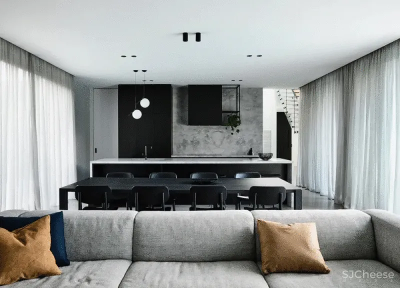 黑与白,宁静简约之居