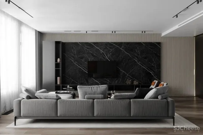 180㎡撞色高级灰住宅，质感十足!