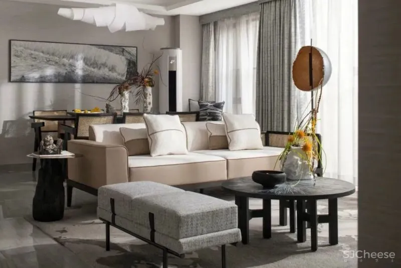 水墨韵律 素雅花艺,独有的东方气韵 观致设计