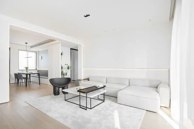 130㎡纯白居所，温度正好的理性极简