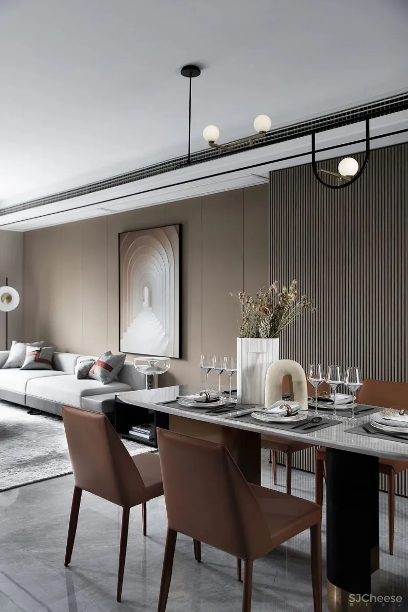 其境设计:凸显空间的自然美学,暖色调下的简洁随性!