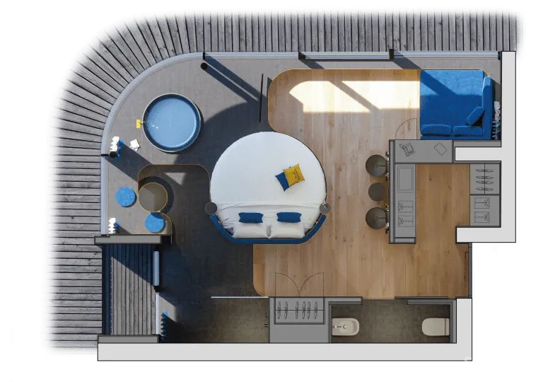 在乡下建一栋精品酒店,屋顶和农田皆有乐趣,一晚还不到千元