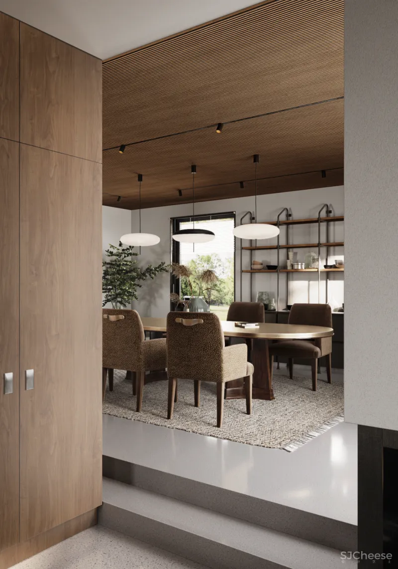 305㎡简约顶层公寓,轻奢之家!