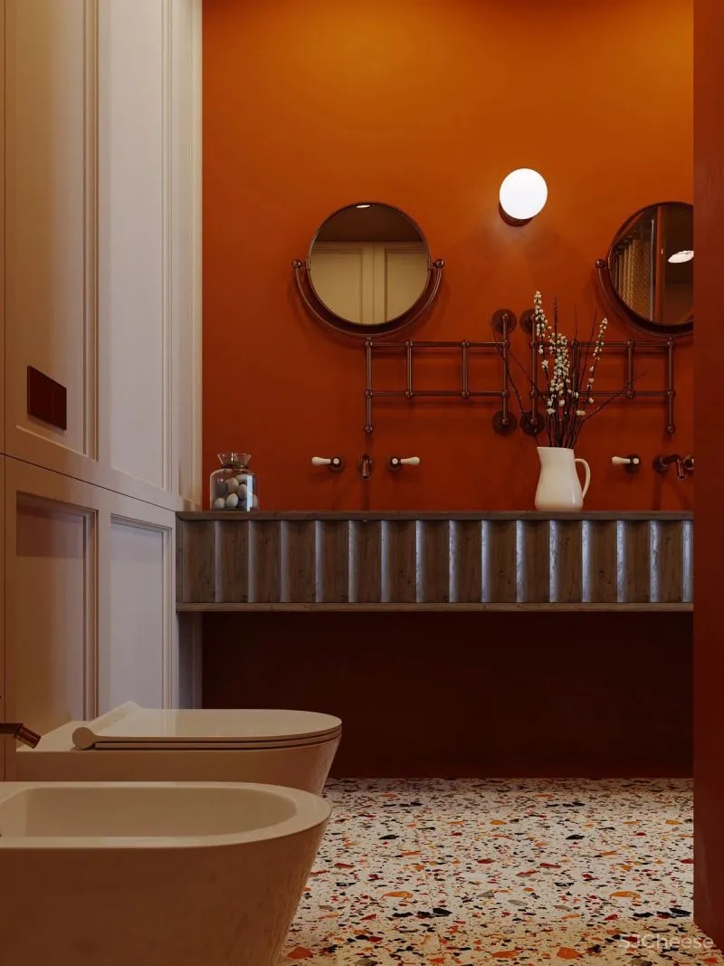 大户型下的浓郁枫叶红,留存满室的明朗光泽!