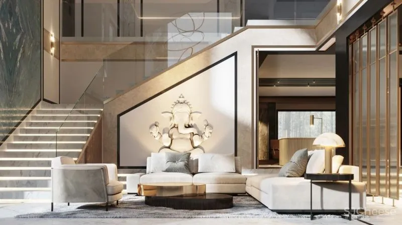 素雅现代的海滨别墅,通透